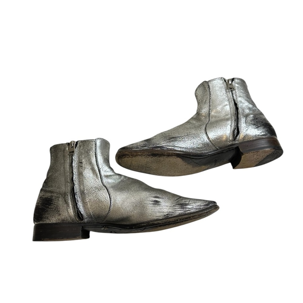 Tom Ford Silver distress ankle boots size 9 - Picture 10 of 16